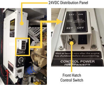 Front Hatch Control Switch